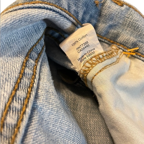 Madewell Denim Cutoff Frayed Edge Relaxed Fit High Rise Jean Boy Shorts - Picture 7 of 7